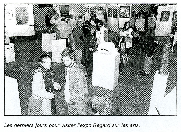 11è Exposition "REGARDS SUR LES ARTS" Collégiale Notre-Dame LAMBALLE (22) côte d'Armor Du 21 septembre au 14 octobre 2001