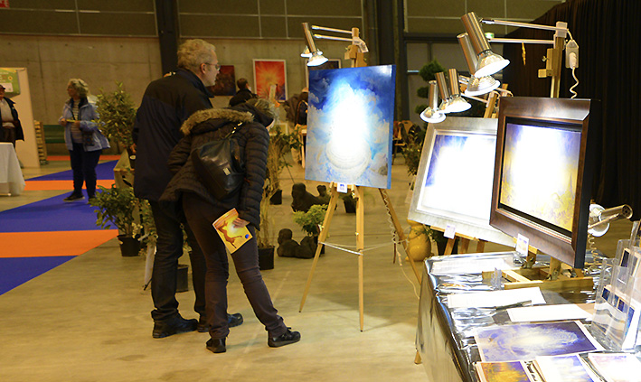 Exposition des Pein​tures de François Schlesser - 1er Salon des Z'Arts Zen - 23 et 24 novembre 2019 - Autun (71) 