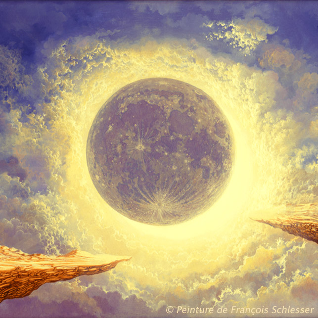 "L'éclipse" - Peinture de François Schlesser