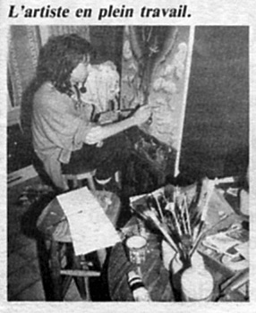 Francois Schlesser - Les-Premiers Huit Mois de Peinture - Artiste Peintre dans son atelier