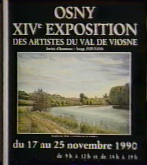 1990 - Couverture du Catalogue de la XIV ème Exposition des "Artistes du Val de Viosne" à OSNY (95), novembrebre