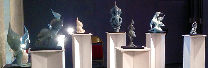 Sculptures d'Isabelle Jeandot - Congrès L'art d'ÊtreS Heureux - Palais des Papes Avignon 2014