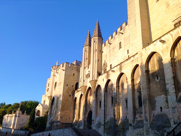 Le palais des Papes à Avignon en 2014