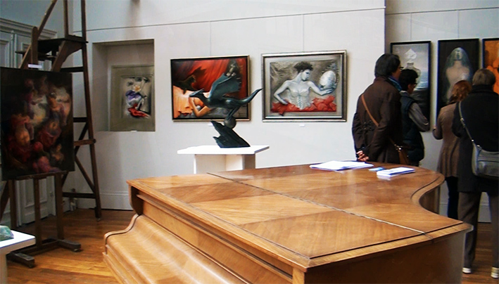 2015 - L'atelier - Exposition du Musée de l'imaginaire du Château de Ferrières, Peintures et Sculptures dans la Galerie et l'Atelier Fondation Taylor Paris