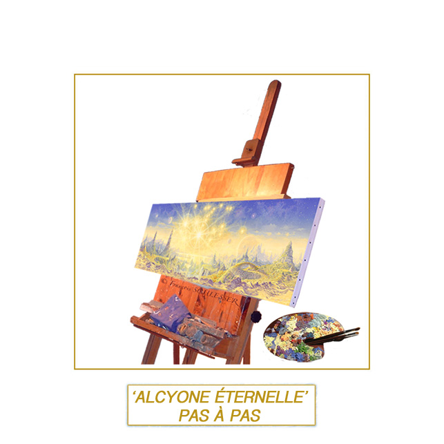 'Alcyone éternelle' pas à pas - Peinture de François Schlesser