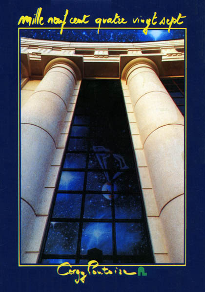 Cartes de voeux syndicat d'aglomération (SAN) de Cergy-Pontoise 1987